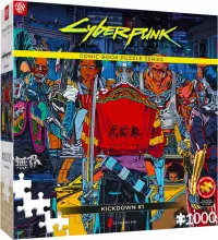 Ilustracja produktu Good Loot Comic Book Puzzle: Cyberpunk 2077 Kickdown (1000 elementów)