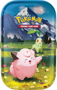 Ilustracja produktu Pokemon TCG: Mega Evolution - Ascended Heroes - Mini Tin - Clefairy/Chikorita