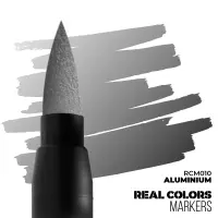 Ilustracja AK Interactive: Real Colors Markers - RCM010 - Aluminium