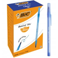 Ilustracja produktu Bic Długopis ze Skuwką Round Stic Classic M 60 Sztuk Niebieski 9214033