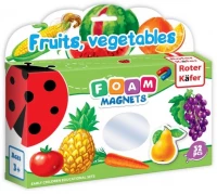 Ilustracja Foam Magnets: Fruits, vegetables