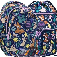 Ilustracja produktu CoolPack Zestaw Szkolny Oh My Deer 3el. Plecak Jerry F029664 + Worek F070664 + Piórnik F067664
