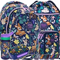 Ilustracja produktu CoolPack Zestaw Szkolny Oh My Deer 5el. Plecak Jerry F029664 + Worek F070664 + Piórnik F067664