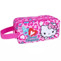 Ilustracja CoolPack Primus Piórnik Saszetka Trzykomorowa Prostokątna Hello Kitty Pink 2 F060035