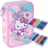Ilustracja produktu CoolPack Jumper 2 Piórnik Dwukomorowy Z Wyposażeniem Hello Kitty Pink 1 F066025
