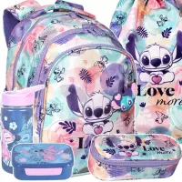Ilustracja produktu CoolPack Jerry Zestaw Szkolny Stitch 5el Plecak Pastel F029885 + Worek F054885 + Piórnik Tuba F062885 + STLO9913 + STLO9903