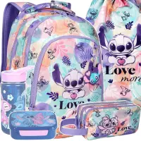 Ilustracja produktu CoolPack Prime Zestaw Szkolny Stitch Pastel 5el Plecak F025885 + Worek F054885 + Piórnik F060885 + STLO9913 + STLO9903