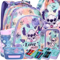 Ilustracja produktu CoolPack Prime Zestaw Szkolny Stitch Pastel 5el Plecak F025885 + Worek F054885 + Piórnik F067885 + STLO9913 + STLO9903