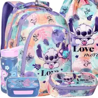 Ilustracja produktu CoolPack Prime Zestaw Szkolny Stitch Pastel 5el Plecak F025885 + Worek F054885 + Piórnik Tuba F062885 + STLO9913 + STLO9903