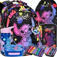 Ilustracja produktu CoolPack Jerry Stitch Black Zestaw 5el Plecak F029886 + Worek F054886 + Piórnik F066886 + STLO9913 + STLO9903