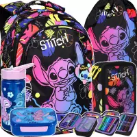 Ilustracja CoolPack Jerry Stitch Black Zestaw 5el Plecak F029886 + Piórnik F067886 + Worek F054886 + STLO9913 + STLO9903