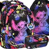 Ilustracja CoolPack Jerry Stitch Black Zestaw 3el Plecak F029886 + Piórnik F062886 + Worek F054886