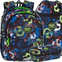 Ilustracja produktu CoolPack Jerry Plecak Szkolny Football Blue F029336 + Worek D070336 + Piórnik D062336