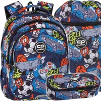 Ilustracja produktu CoolPack Jerry Plecak Szkolny Hobby F029929 + Worek F070929 + Piórnik F062929