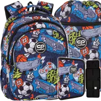 Ilustracja produktu CoolPack Jerry Plecak Szkolny Hobby F029929 + Worek F070929 + Piórnik F076929