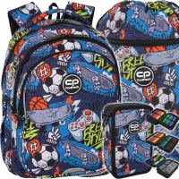 Ilustracja produktu CoolPack Jerry Plecak Szkolny Hobby F029929 + Worek F070929 + Piórnik F067929