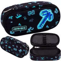 Ilustracja produktu AstraBag Piórnik AC6 Saszetka Usztywniona Dark Pixel 503025018