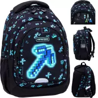 Ilustracja produktu AstraBag Plecak Szkolny AB330 Dark Pixel 502025014