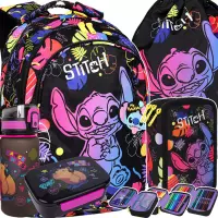 Ilustracja produktu CoolPack Jerry Stitch Black Zestaw 5el Plecak F029886 + Piórnik F067886 + Worek F054886 + Z17961 + Z18961