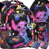 Ilustracja produktu CoolPack Jerry Stitch Black Zestaw 5el Plecak F029886 + Worek F054886 + Piórnik F066886 + Z17961 + Z18961