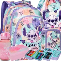 Ilustracja CoolPack Prime Zestaw Szkolny Stitch Pastel 5el Plecak F025885 + Worek F054885 + Piórnik F067885 + Z17912 + Z07912