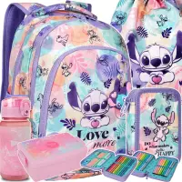 Ilustracja produktu CoolPack Prime Zestaw Szkolny Stitch Pastel 5el Plecak F025885 + Worek F054885 + Piórnik F066885 + STLO9913 + Z17912 + Z07912