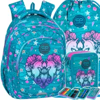 Ilustracja produktu CoolPack Zestaw Szkolny Seafish 3el. Plecak Fast F163963 + Worek F159963 + Piórnik F067963