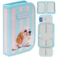 Ilustracja produktu AstraBag Piórnik AC1 Pojedynczy Dwuklapkowy bez Wyposażenia Puppy Line 503026062