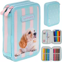 Ilustracja produktu AstraBag Piórnik AC21 Dwukomorowy z Wyposażeniem Puppy Line 503026063