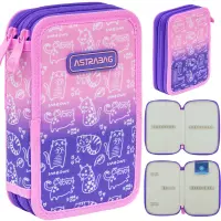 Ilustracja produktu AstraBag Piórnik AC2 Dwukomorowy bez Wyposażenia Kitty 503026009