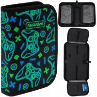 Ilustracja produktu AstraBag Piórnik AC1 Pojedynczy Dwuklapkowy bez Wyposażenia Game On 503026028