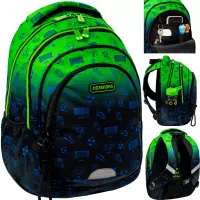 Ilustracja produktu AstraBag Plecak Szkolny AB330 Ombre Football 502026052