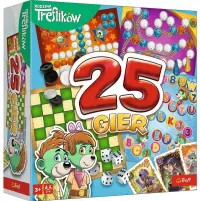 Ilustracja produktu Trefl Kalejdoskop 25 gier Rodzina Treflików