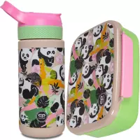 Ilustracja produktu CoolPack Bibby Bidon na napoje 420ml Panda Gang Z08829 + Śniadaniówka Z18829
