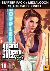 Ilustracja Grand Theft Auto V + Criminal Enterprise Starter Pack + Megalodon Shark Card (PC) PL DIGITAL (klucz aktywacyjny)