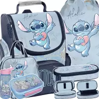 Ilustracja produktu Paso Zestaw Szkolny 6el.Stitch Blue Tornister DS26UU-525 + Piórnik DS26UU-013 + Worek DS26UU-712 + Torba DS26UU-074