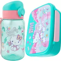 Ilustracja produktu CoolPack Zestaw Śniadaniowy Hello Kitty Blue Bidon 20042PTR + Śniadaniówka 10968PTR