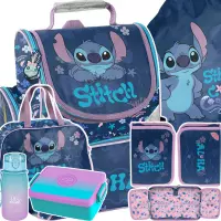 Ilustracja produktu Paso Zestaw Szkolny 6el.Stitch Cool Tornister DS26XX-525 + Piórnik DS26XX-P001BW + Worek DS26XX-712 + Torba DS26XX-074