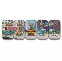 Ilustracja Pokemon TCG: Lumiose City Min Tin - Salamence / Meganium / Embroar / Feraligatr / Gallade - 5 szt.