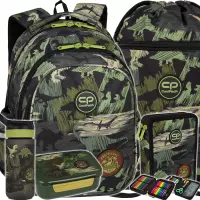 Ilustracja produktu CoolPack Zestaw Szkolny Adventure Park 5el. Plecak Jerry F029672 + Worek F070672 + Piórnik F077672 + Z08672 + Z18672