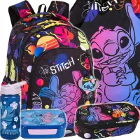 Ilustracja produktu CoolPack Prime Stitch Black Zestaw 5el Plecak F025886 + Piórnik F062886 + Worek F054886 + STLO9913 + STLO9903