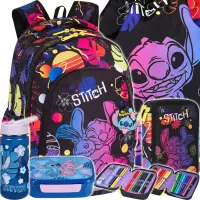 Ilustracja produktu CoolPack Prime Stitch Black Zestaw 5el Plecak F025886 + Piórnik F066886 + Worek F054886 + STLO9913 + STLO9903