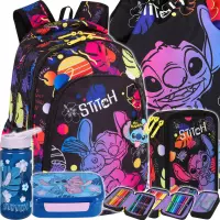 Ilustracja produktu CoolPack Prime Stitch Black Zestaw 5el Plecak F025886 + Piórnik F067886 + Worek F054886 + STLO9913 + STLO9903