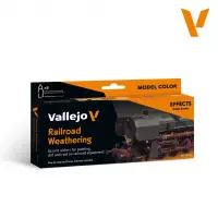 Ilustracja produktu Vallejo: 70.264 - Model Color - Effects - Railroad Weathering (8 x 18 ml)