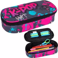 Ilustracja CoolPack Campus Piórnik Tuba Usztywniona z Organizerem K-Pop Dark F062036
