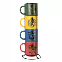 Ilustracja Zestaw Kubków Harry Potter - Dormitoria 4 szt.