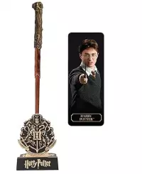 Ilustracja Harry Potter Długopis Różdżka + Stojak z Zakładką 3D - Harry Potter