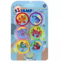 Ilustracja  Mega Creative Stemple Plastikowe Zwierzątka 6szt 547453