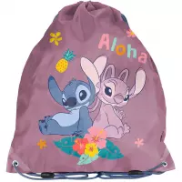Ilustracja Paso Worek Szkolny Stitch Aloha Różowy DS26VV-712