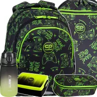 Ilustracja produktu CoolPack Zestaw Szkolny Game Night 5el. Plecak Jerry F029711 + Piórnik F062711 + Worek F070711 + 536877 + Z07510
